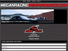 Tablet Screenshot of meganracingperformance.com